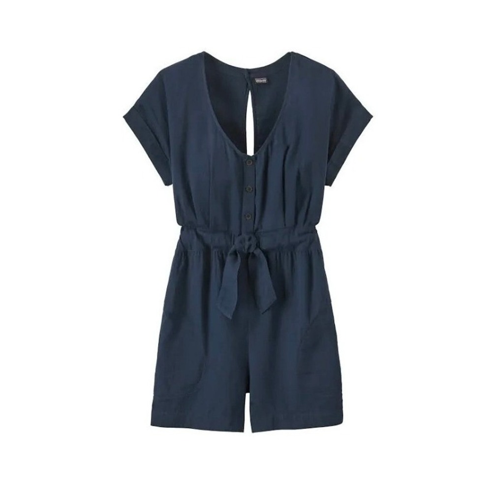 Patagonia Organic Cotton Gauze Jumpsuit Romper Stone Blue campcore gropcore S